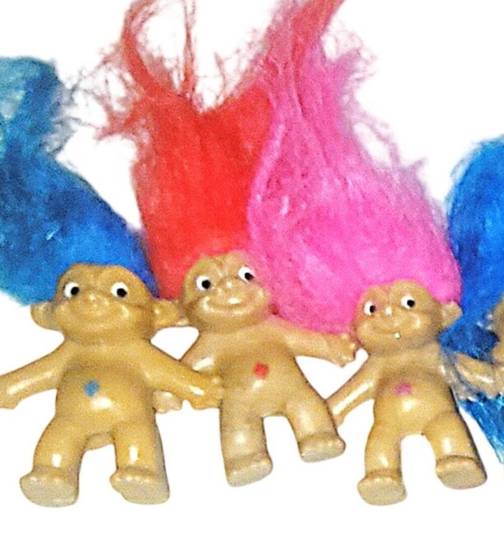 1.5"  Vintage Pencil Topping Troll Doll Pick 3 or more